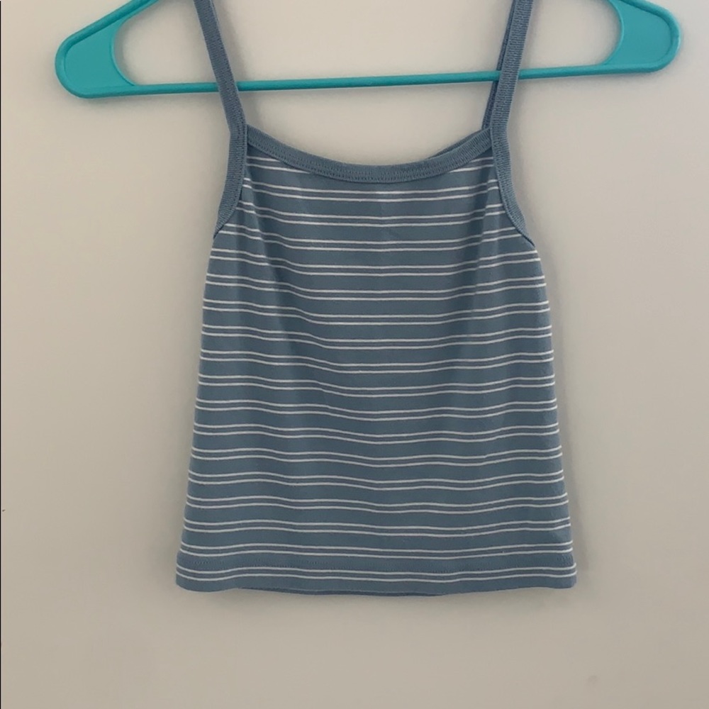 Brandy Melville Blue Striped Tank